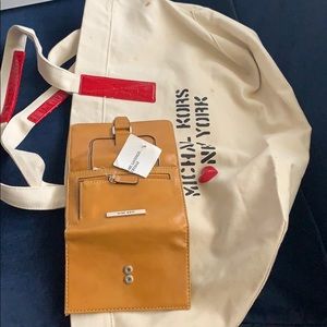 Michael Kors Tote Red Trim &Yellow NineWest wallet